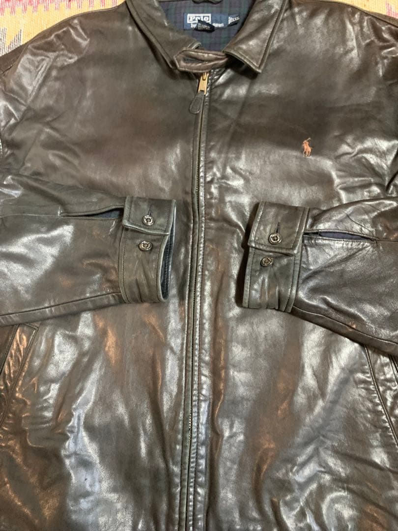 ジャケット・アウター Ralph Lauren lamb leather jacket Black