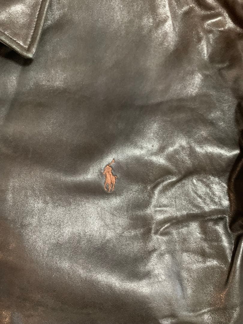 ジャケット・アウター Ralph Lauren lamb leather jacket Black
