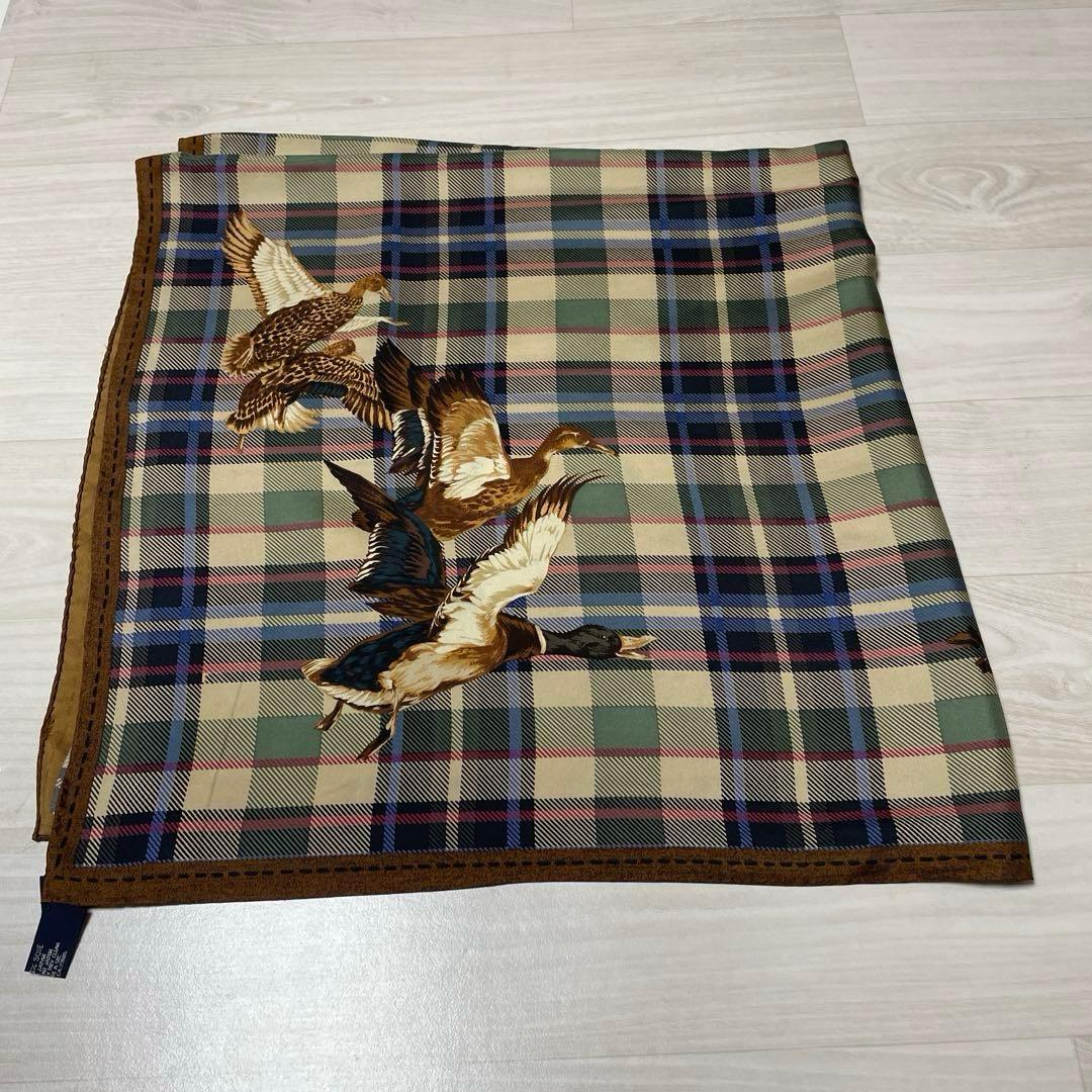 Ralph Lauren ラルフローレン シルク スカーフ 犬柄