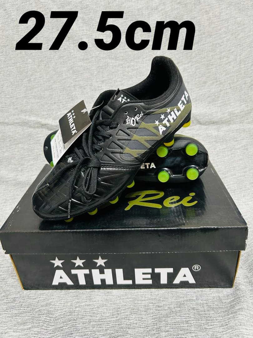 ☆新品タグ付☆ アスレタ　オーヘイ　サッカースパイク　　27.5cm ブラック
