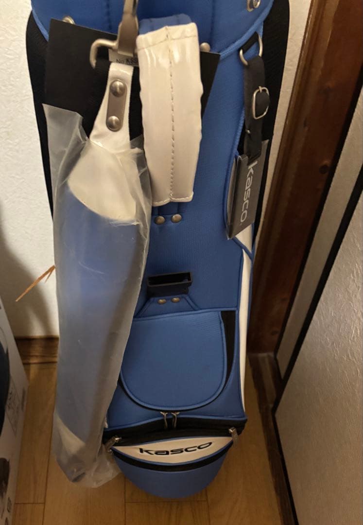 新品未開封未使用Kasco ゴルフバッグ 青白