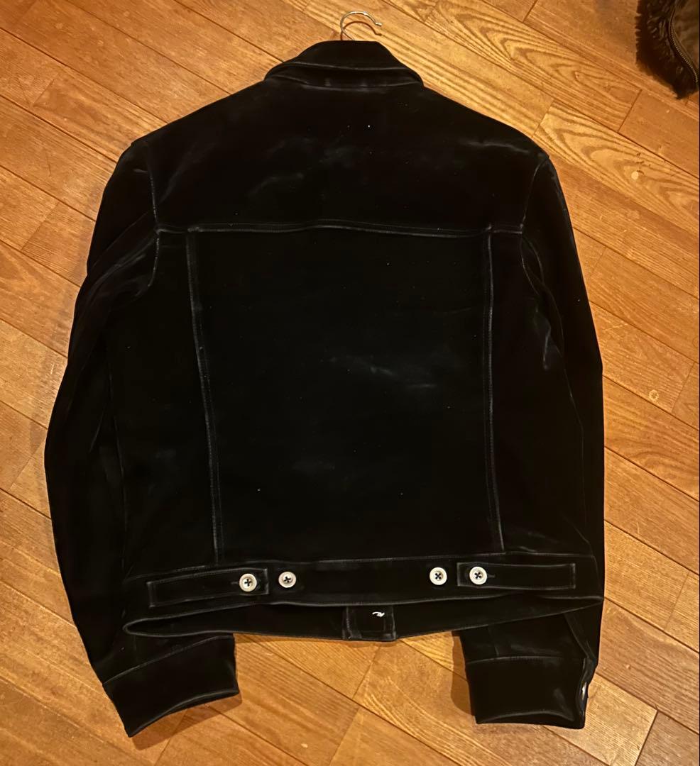 zara フロッキー　ベルベット　ジャケット