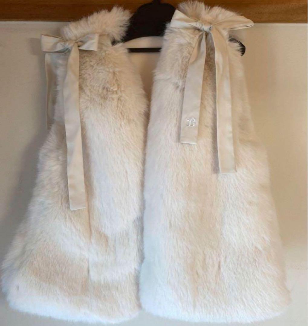 【とんちゃんさん専用】Bibiy ANGELE FUR VEST ファーベスト