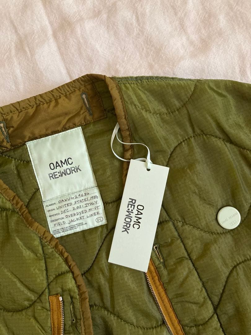新品未使用 OAMC RE:WORK カーキ キルティングベスト 最終値下げ