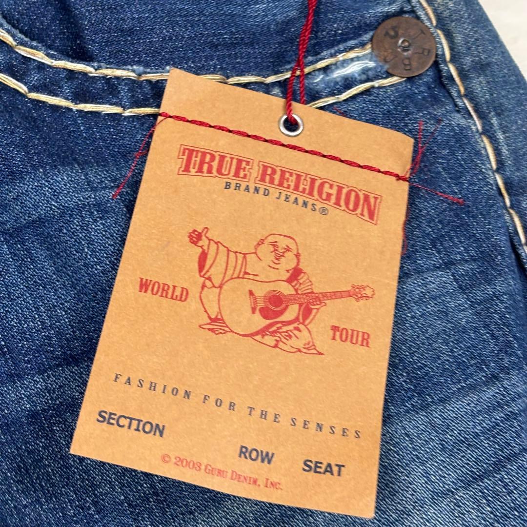 新品　USA製　TRUE RELIGION ダークブルーデニム Mサイズ