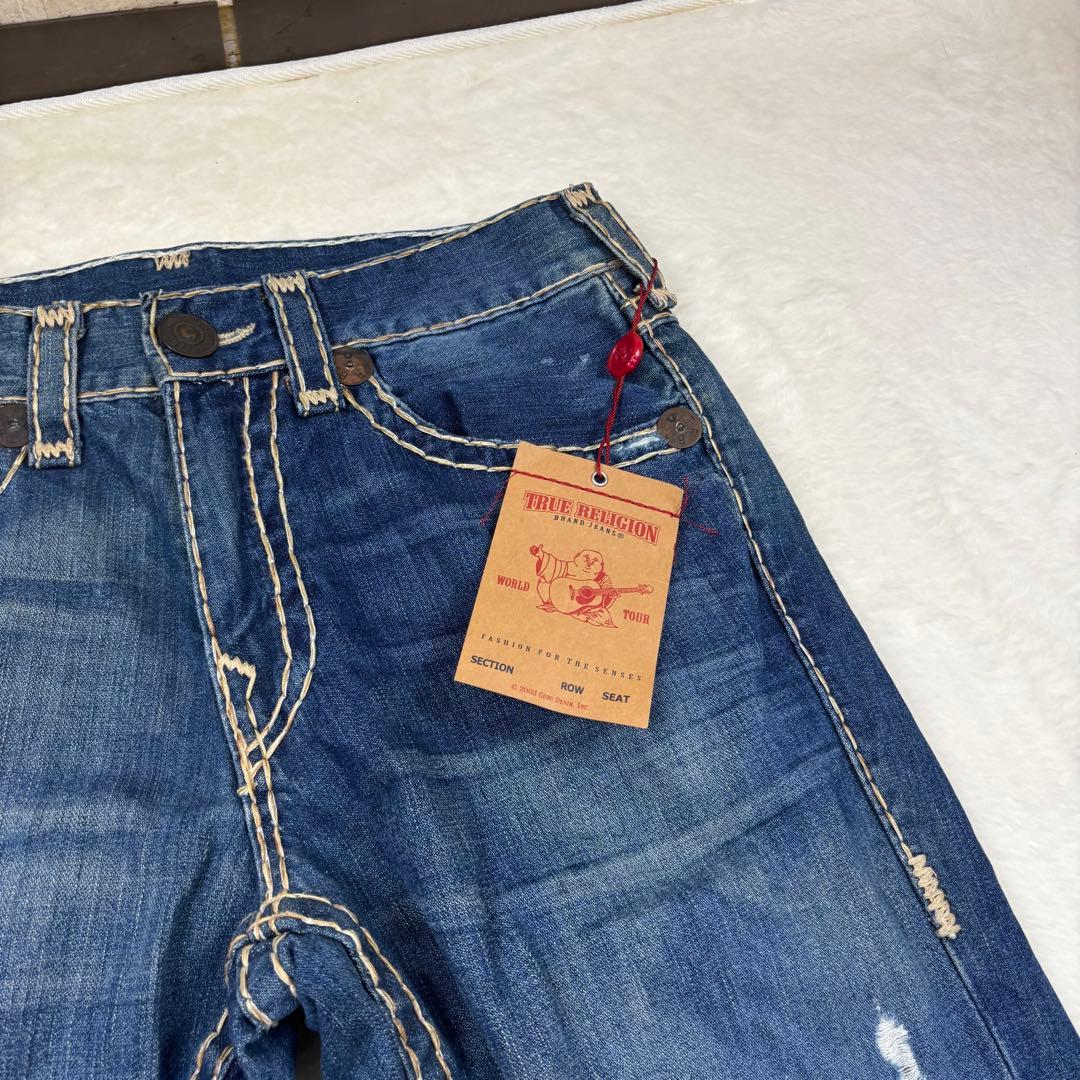 新品　USA製　TRUE RELIGION ダークブルーデニム Mサイズ