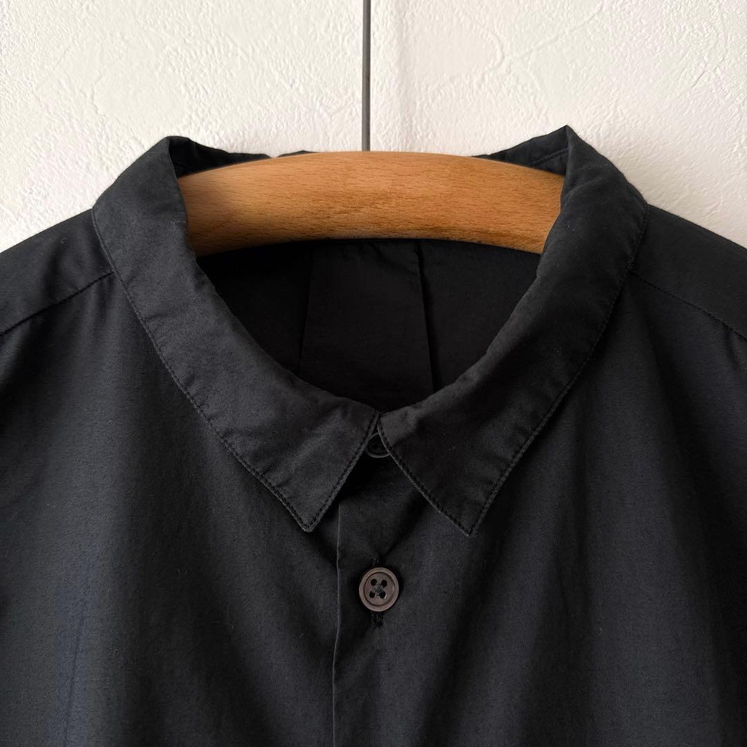 FRAPBOIS ボックスリーブシャツ オーバーサイズ ゆったり 黒