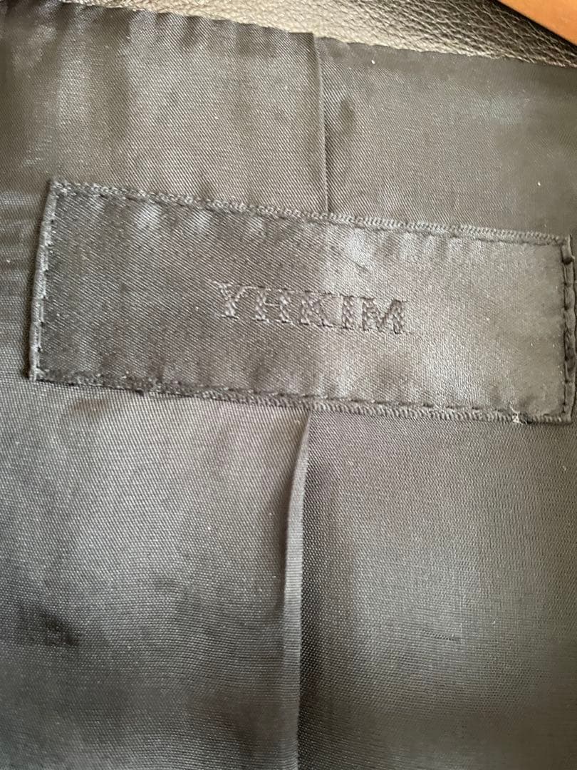 YH.KIM レザー ジャケット　黒色
