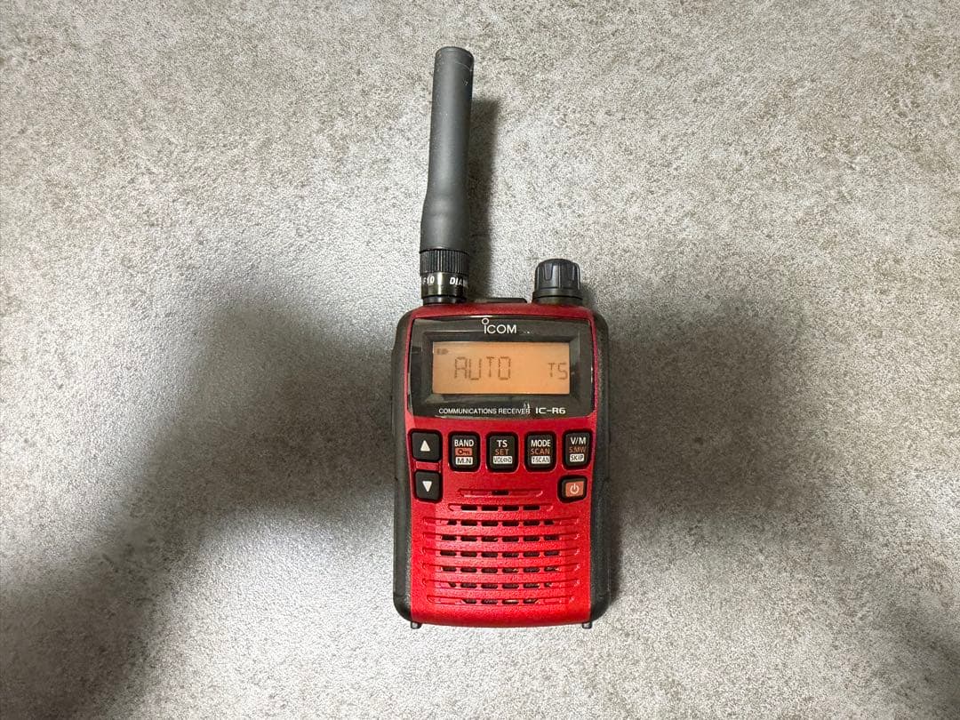 アイコム ICOM 赤 広帯域ハンディレシーバー IC-R6 訳あり レッドカラ