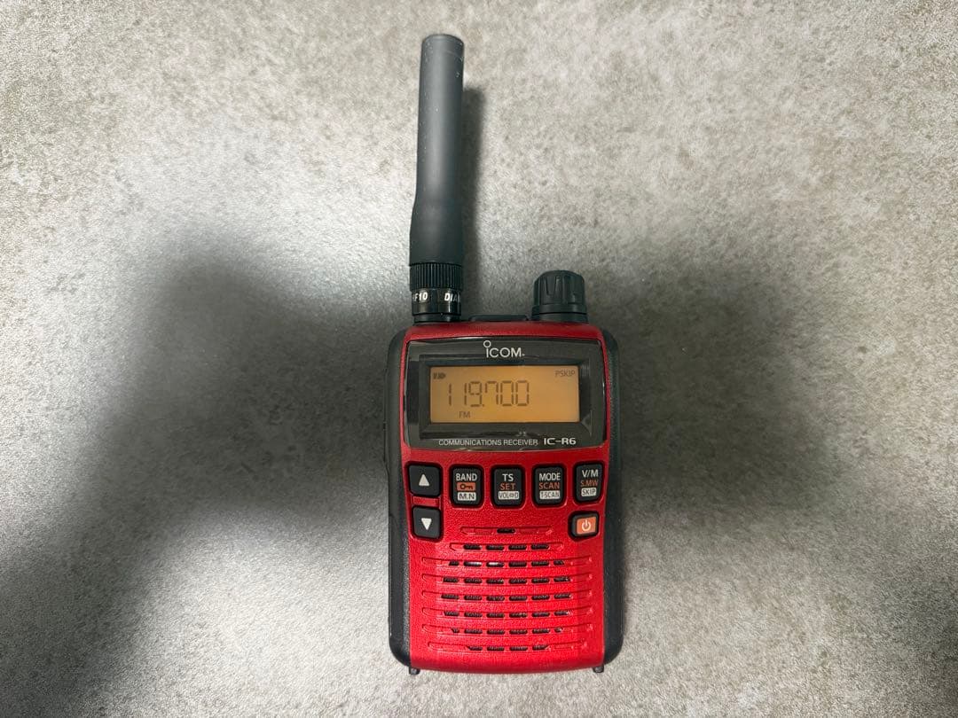 アイコム ICOM 赤 広帯域ハンディレシーバー IC-R6 訳あり レッドカラ