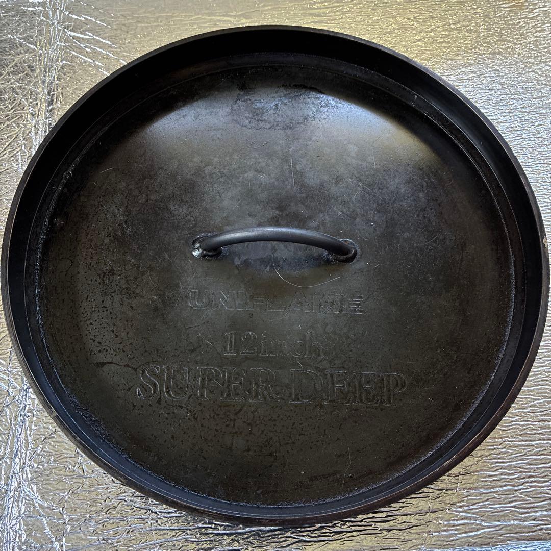 UNIFLAME 12 inch SUPER DEEP ダッチオーブン+収納袋他