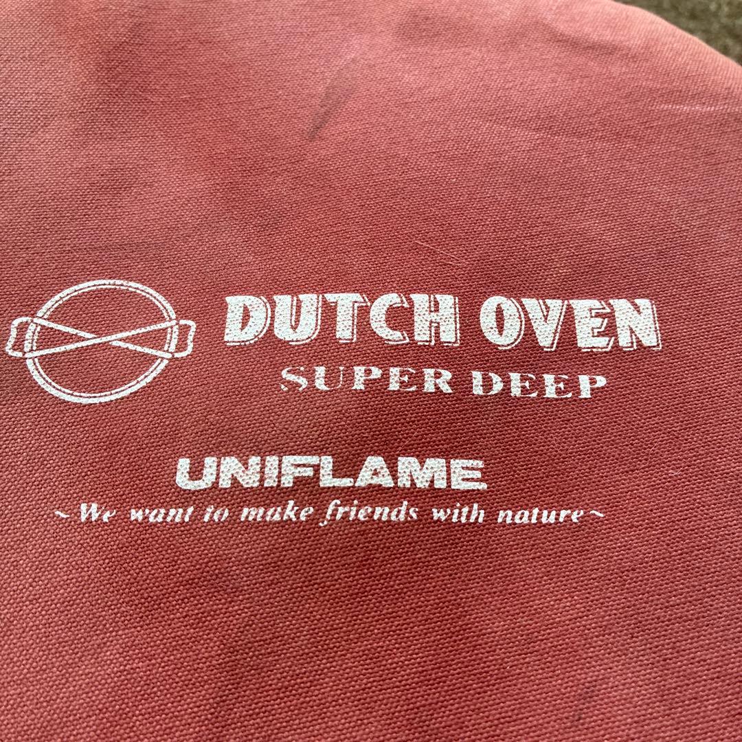 UNIFLAME 12 inch SUPER DEEP ダッチオーブン+収納袋他