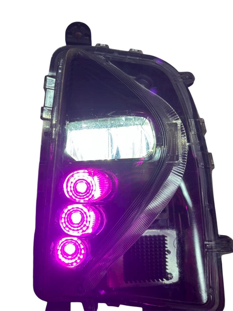 50プリウス前期純正フォグ加工ピンク1wパワーLED