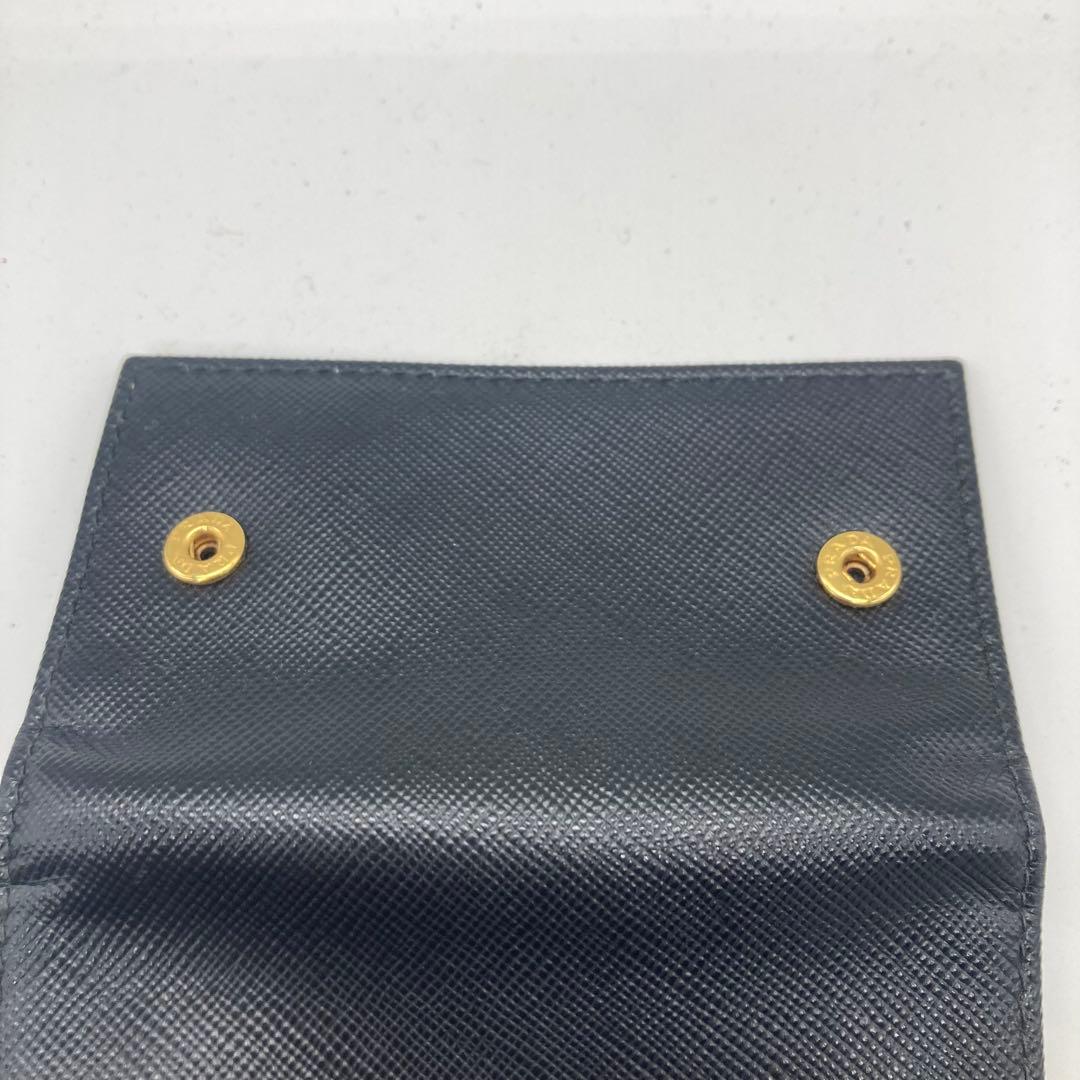 PRADA サフィアーノレザー キーケース ブラック レディース