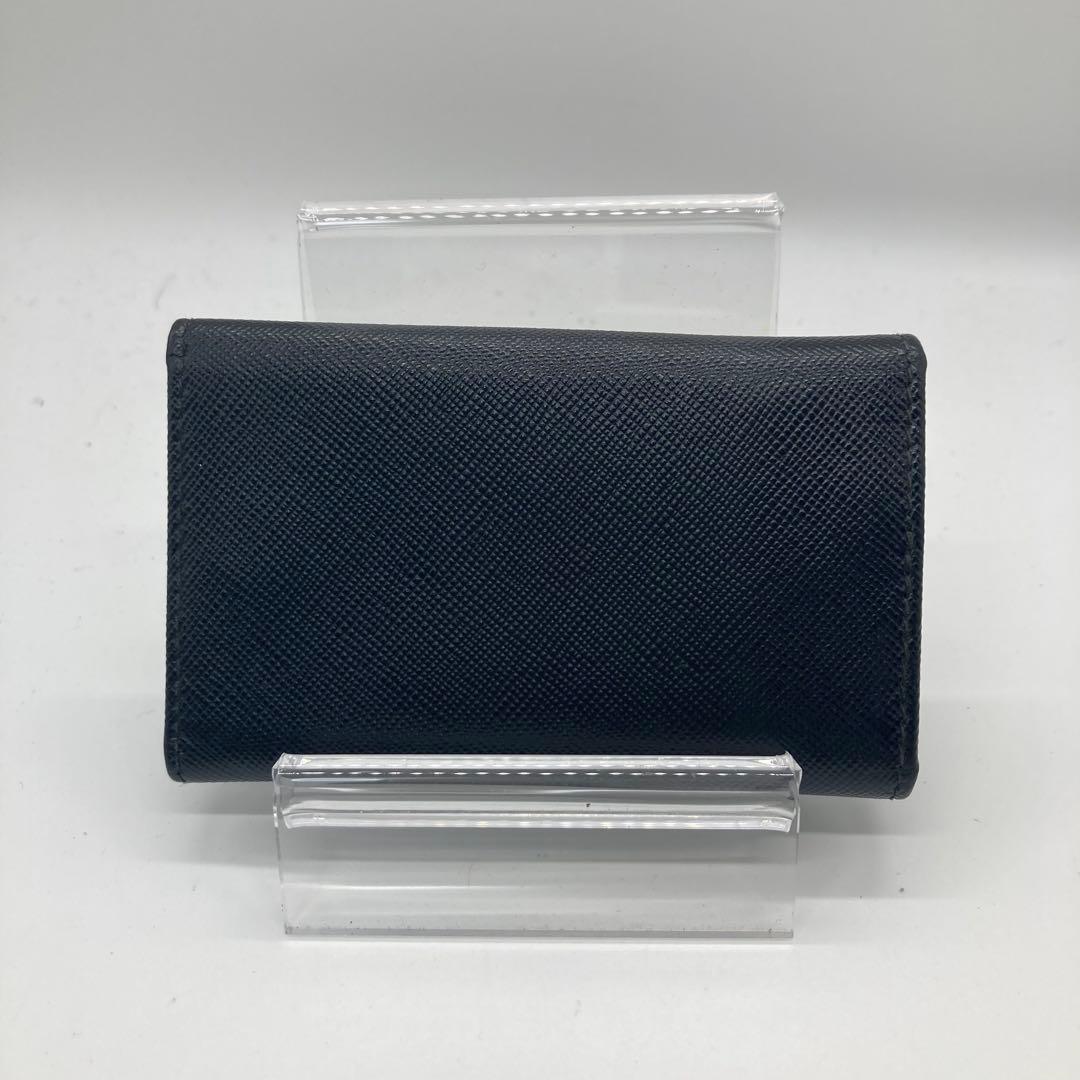 PRADA サフィアーノレザー キーケース ブラック レディース