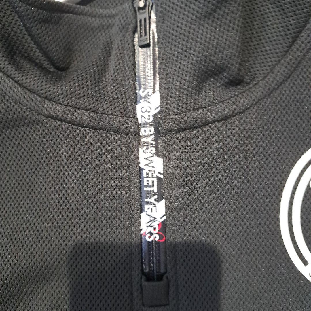限定値下げSY32 GOLF ブラック ハーフジップセットアップsize M