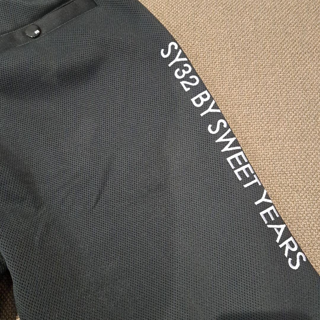 限定値下げSY32 GOLF ブラック ハーフジップセットアップsize M
