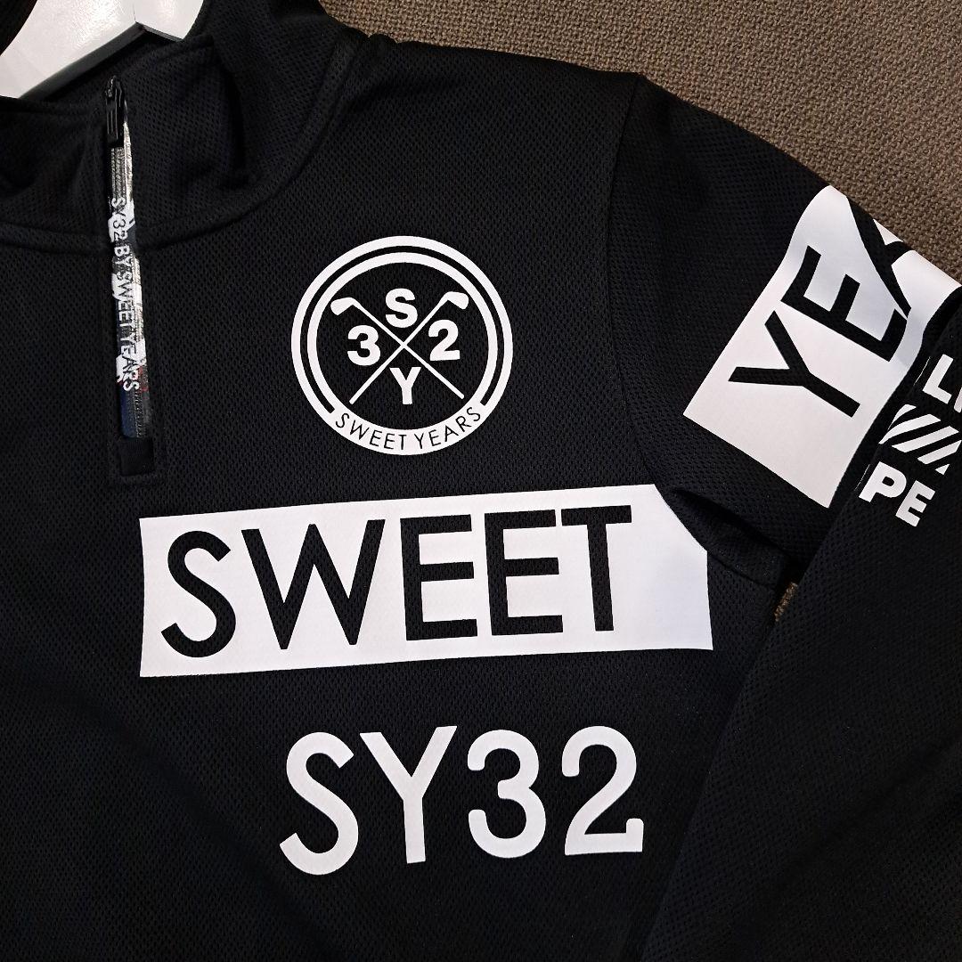 限定値下げSY32 GOLF ブラック ハーフジップセットアップsize M