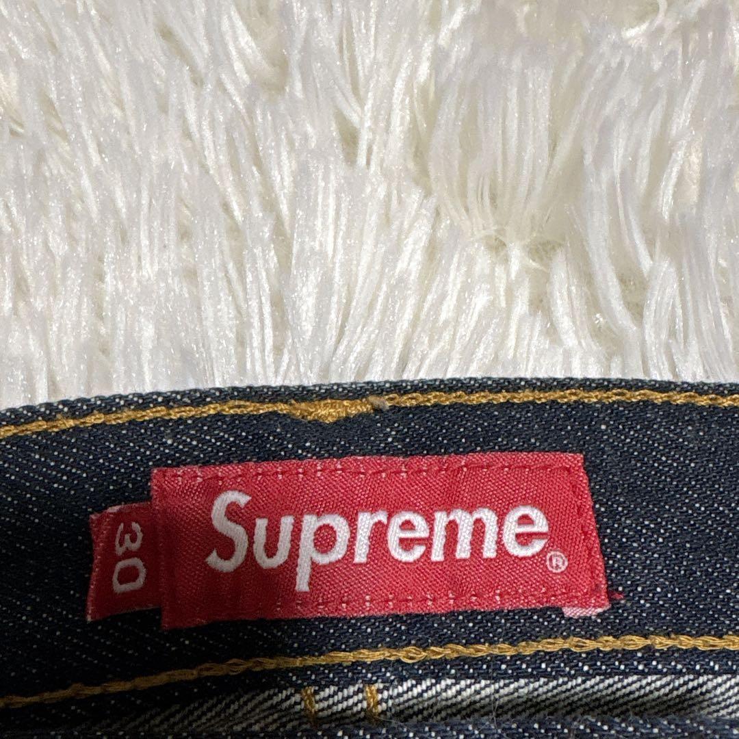 SUPREME シュプリーム　デニム　30 濃紺　ストレート　アメリカ製