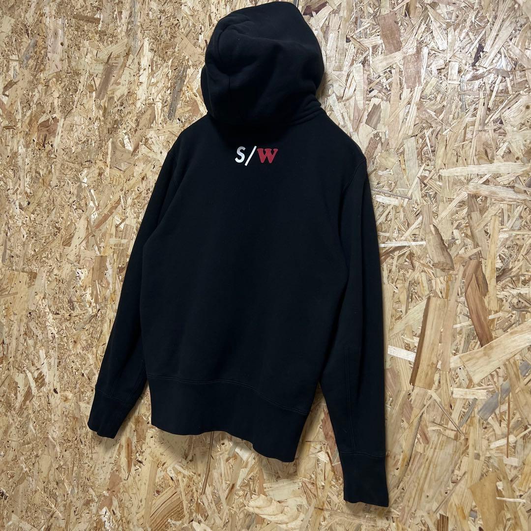 sacai サカイ パーカー フーディ ブラック サイドファスナー