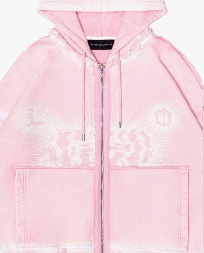 トップス RACER WORLDWIDE Racer Tattoo Hoodie pink