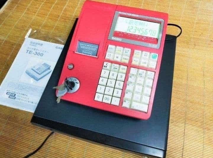 カシオレジスター　TE-300　フル設定無料　 送料無料人気機種　454444