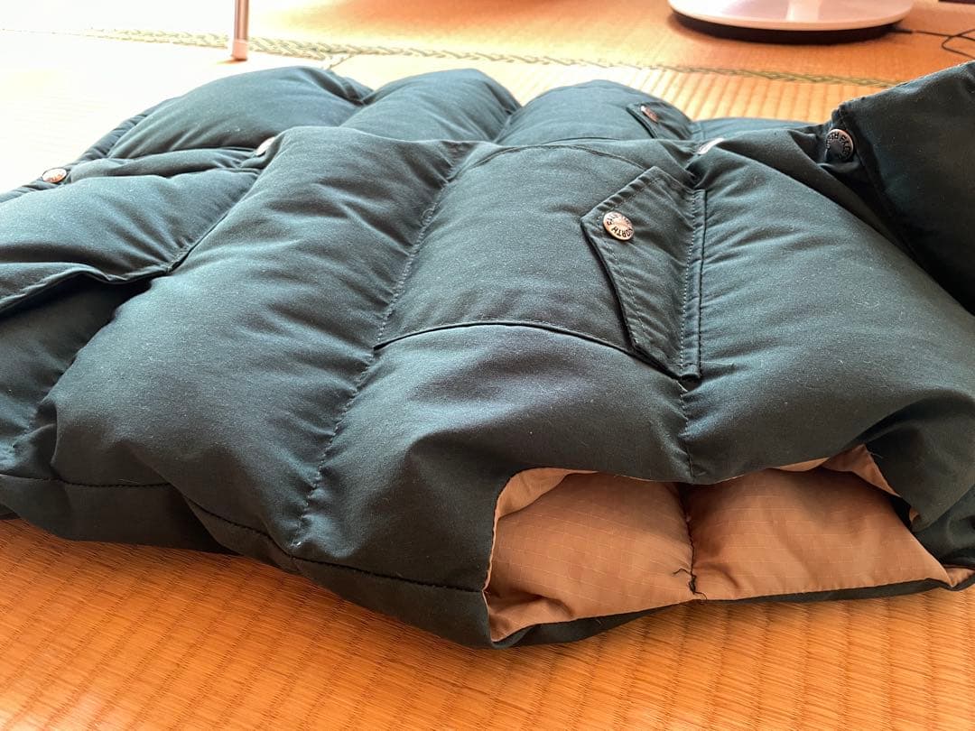 USA製 TNF ノースフェイス ダウンベスト 茶タグ S