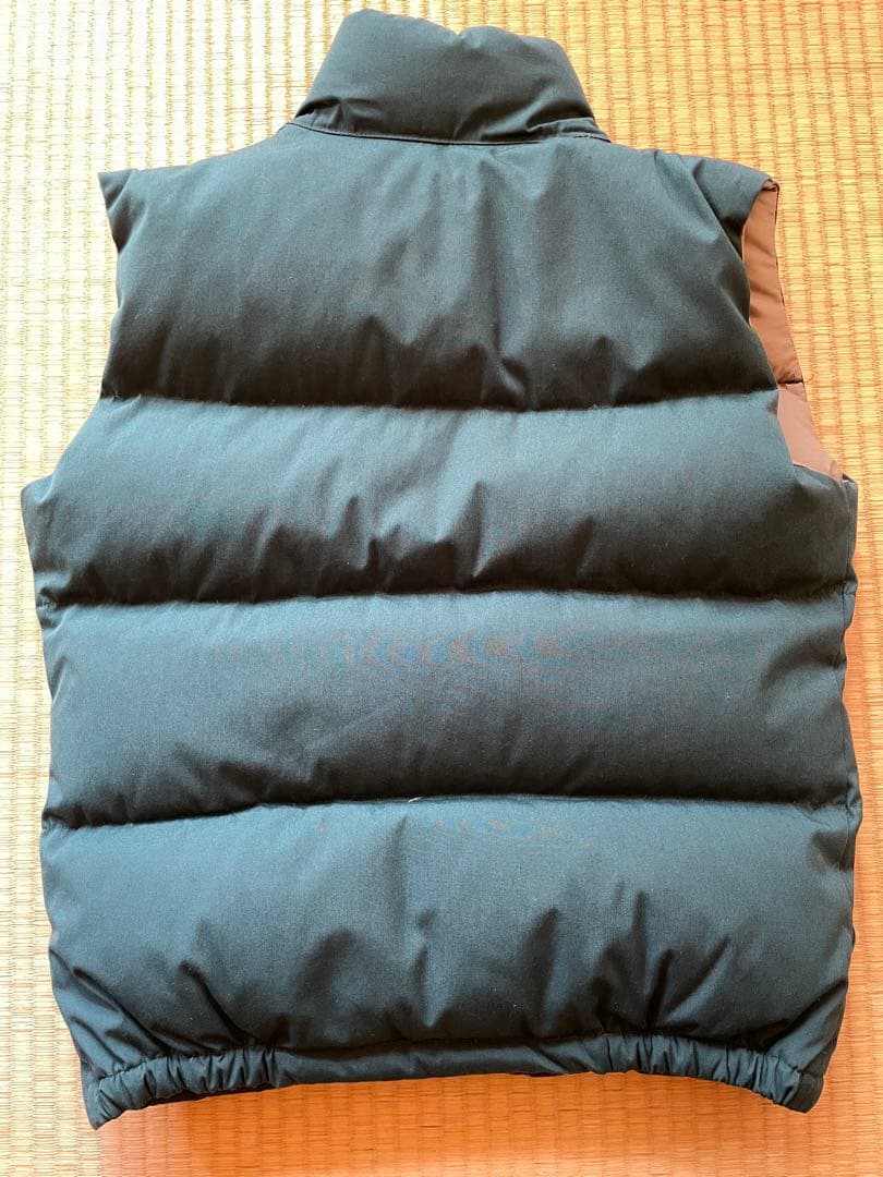 USA製 TNF ノースフェイス ダウンベスト 茶タグ S