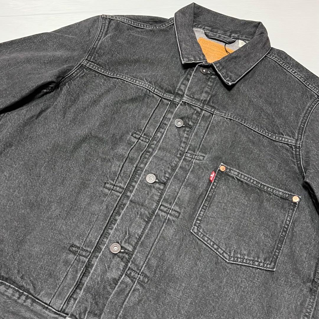 リーバイス プレミアム TYPE I トラッカー ジャケット ブラック XL