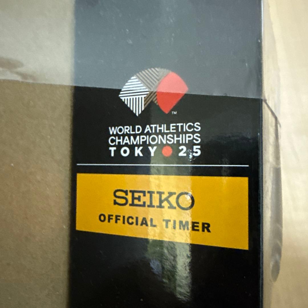 SEIKO SQ823G 2025世界陸上目覚まし時計