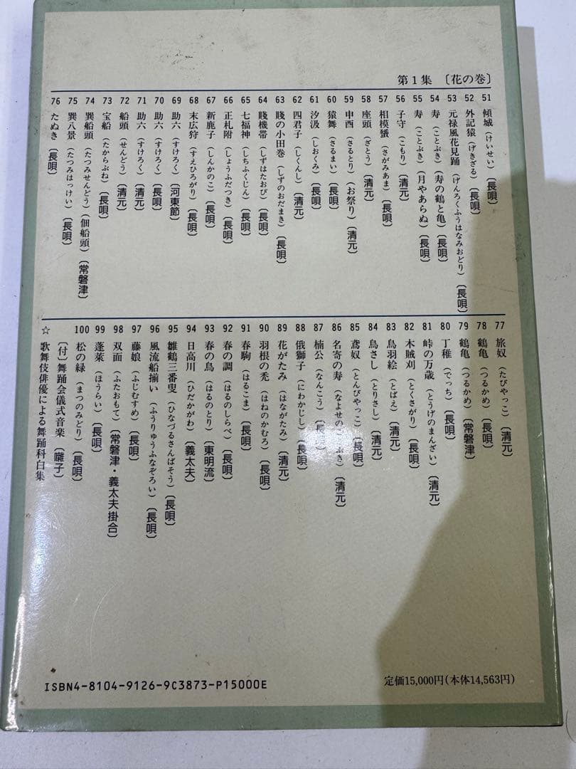 現代日本舞踊曲大全集 第一集　下巻