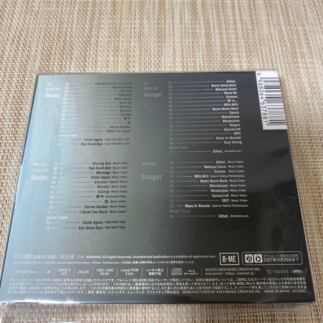BE:FIRST BE:ST 2CD +Blu-ray MV盤
