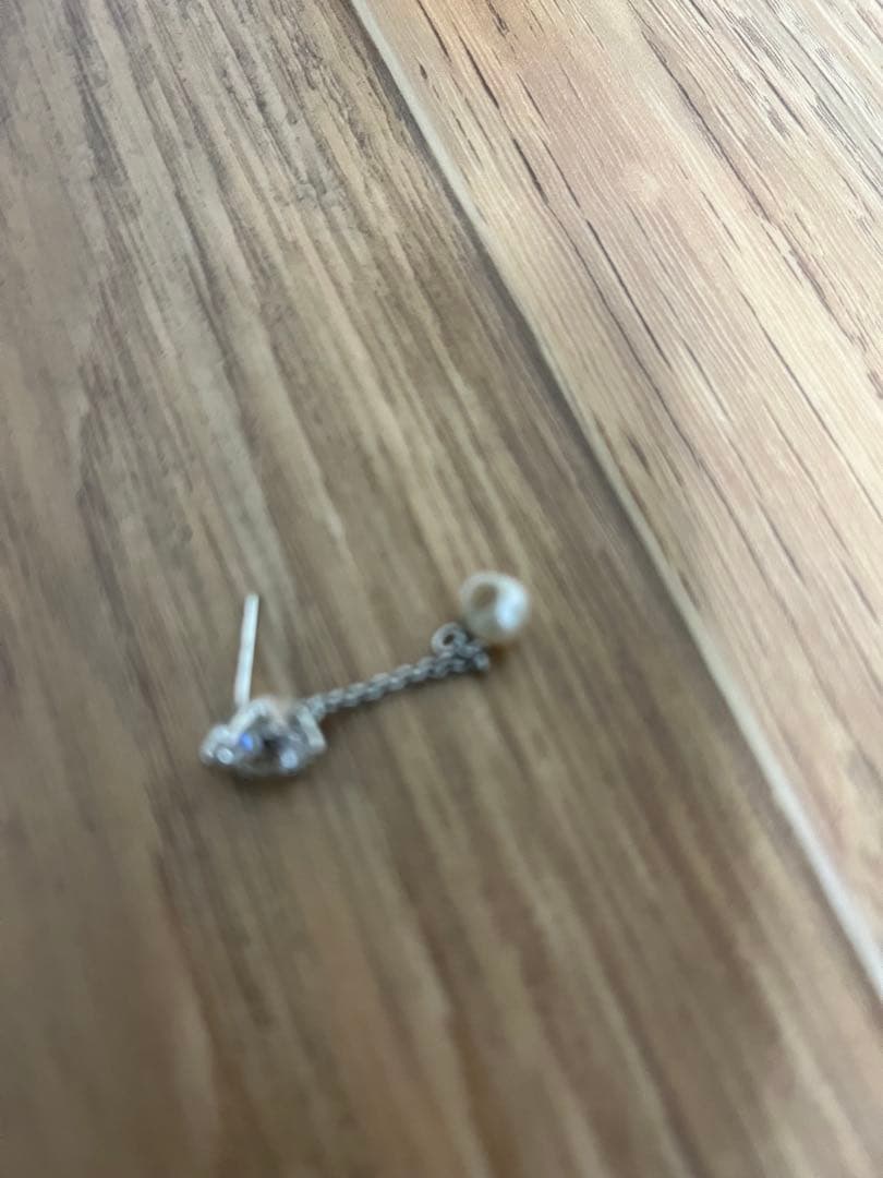 e.m. 3wayパールキャッチシルバーピアス☆イーエム