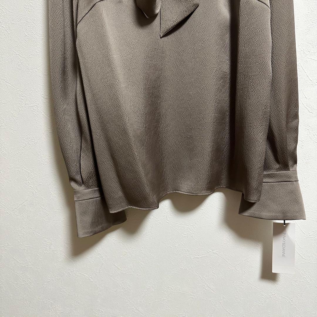 新品【ピンキー＆ダイアン】ブラウス　ボウタイ　リボン　日本製　オフィス