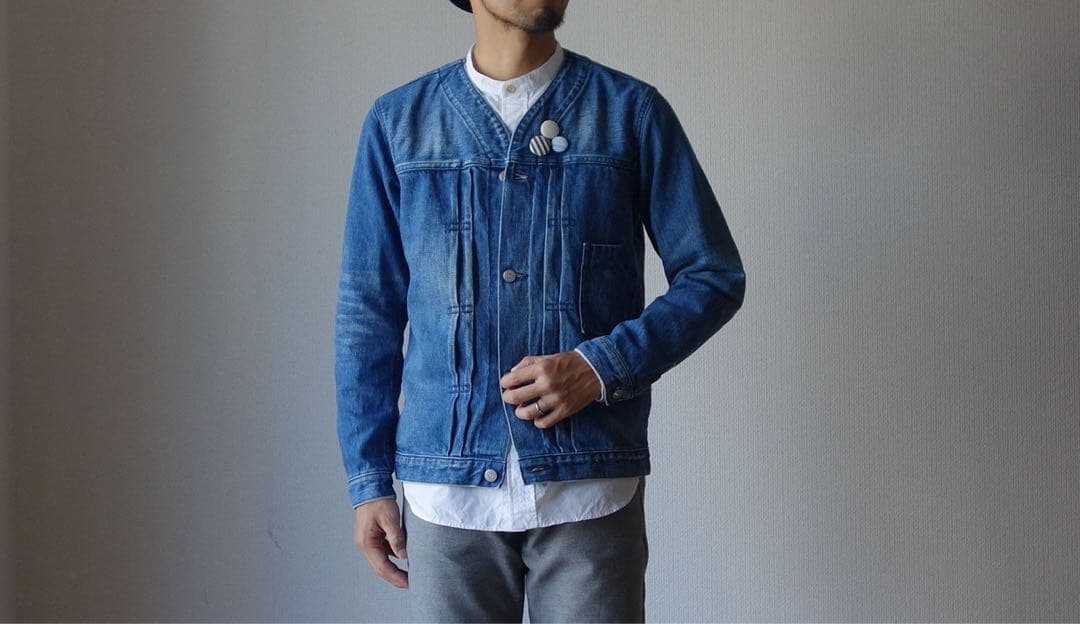 ordinary fits オーディナリーフィッツ ノーカラー ジャケット 2
