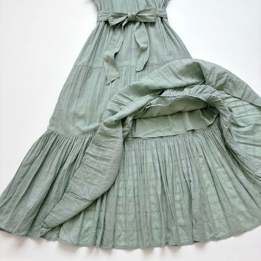 美品✧ローレンラルフローレン 近年 シャドーチェック カシュクールワンピース 4