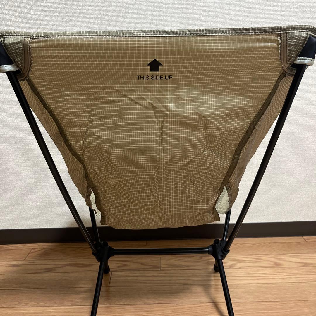 ヘリノックス チェアゼロ　サンドカラー　ベージュ　アウトドア　チェック