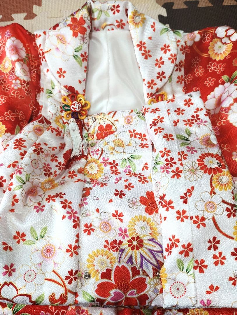 豪華3歳女の子七五三被布着物セット☆腰紐、草履バンド、半衿付☆