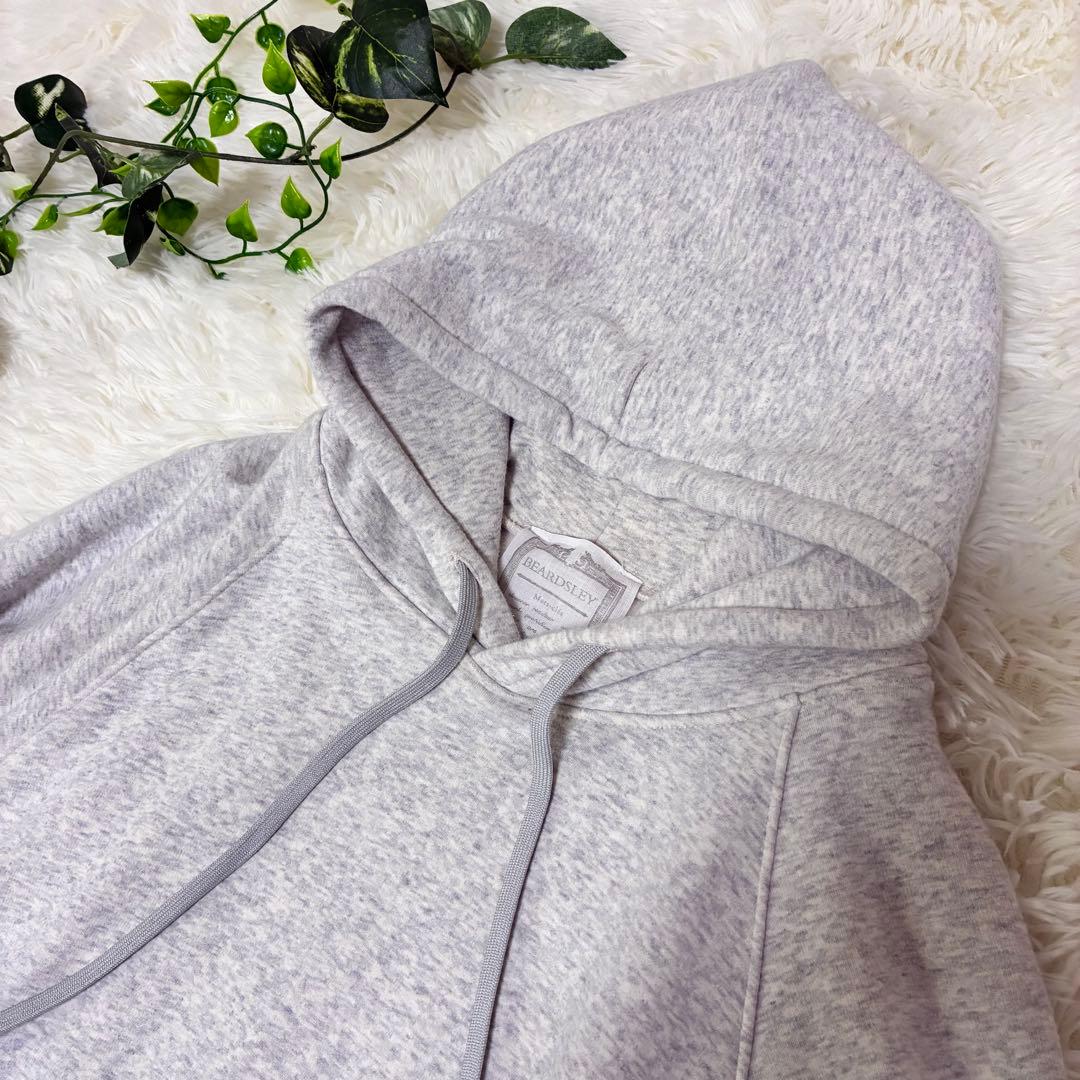 美品✨ビアズリー ボンバーヒートパーカーワイドシルエット　裏起毛