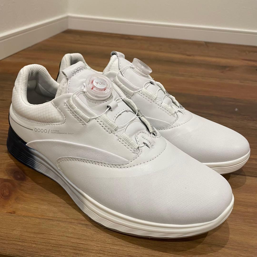 【超美品】ECCO S-THREE BOA エススリー ボア ゴルフシューズ