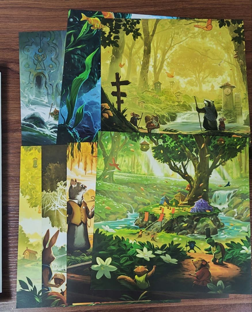 洋書 ボードゲーム エバーデール イラスト集