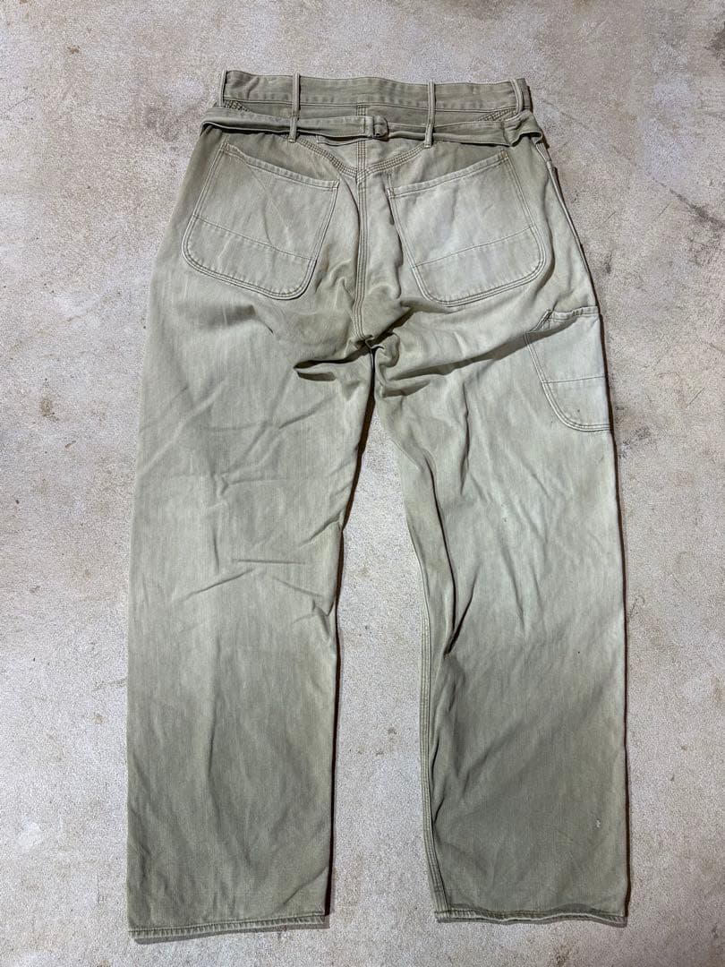 尾*ゲ様 TCBジーンズ　Tabby's Work Pants Green De