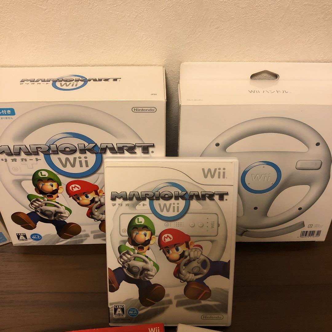 Wii本体,付属品,カセット6本(どうぶつの森,マリオカート,マリオブラザーズ)