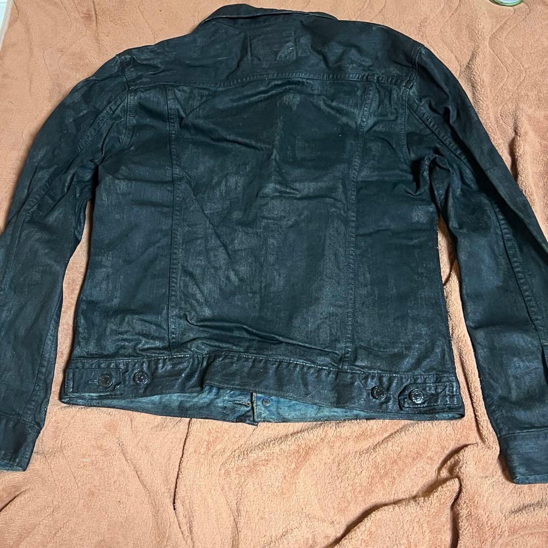 wax加工コーティングデニムジャケット　swag opium vkei 00s