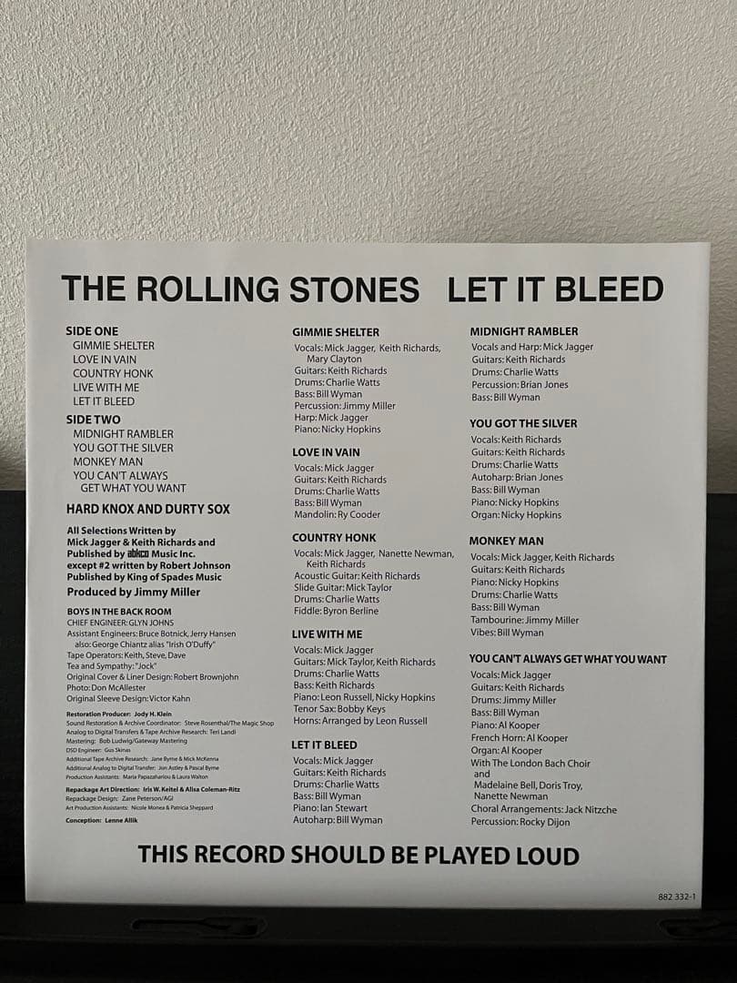 ROLLING STONES LET IT BLEED レコード