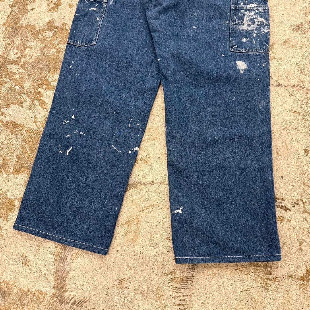 カーハート　デニム　ペインターパンツ　ルーズフィット　B13 ペンキ　古着
