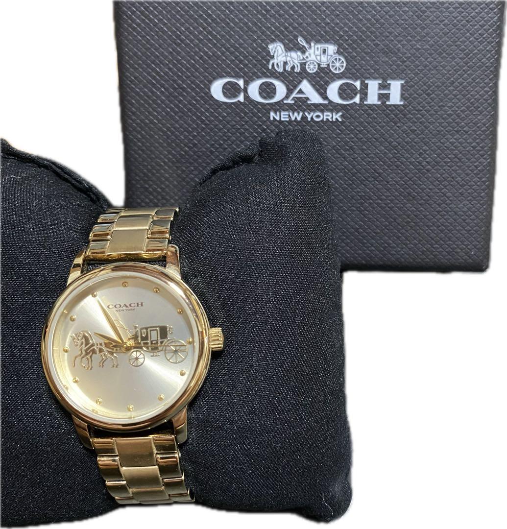 coach 腕時計　レディース　ゴールド