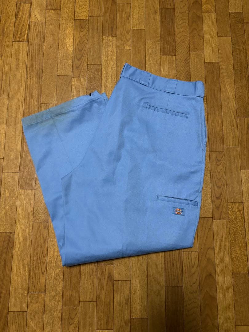 Dickies ダブルニー ライトブルー 46×30
