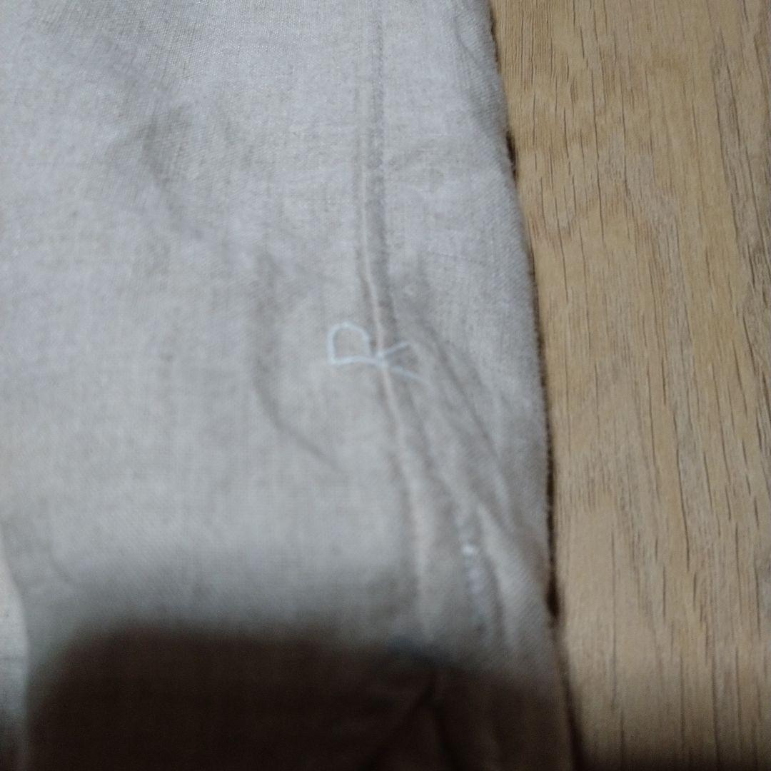45r　ピンタックリネン長袖シャツ