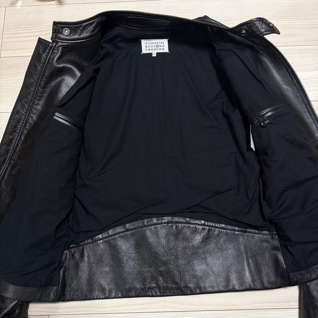 極上　マルジェラ　maison margiela ライダースジャケット　48